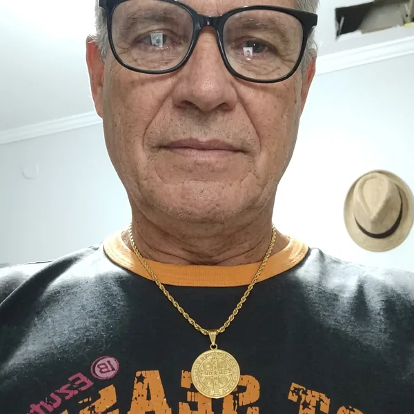 Anthony M. wearing the Saint Benedict Necklace