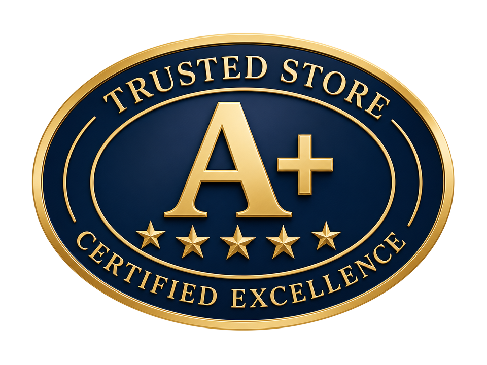 A+ Trusted Store certified excellence badge